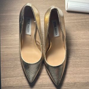 Gold Metallic Steve Madden Heels